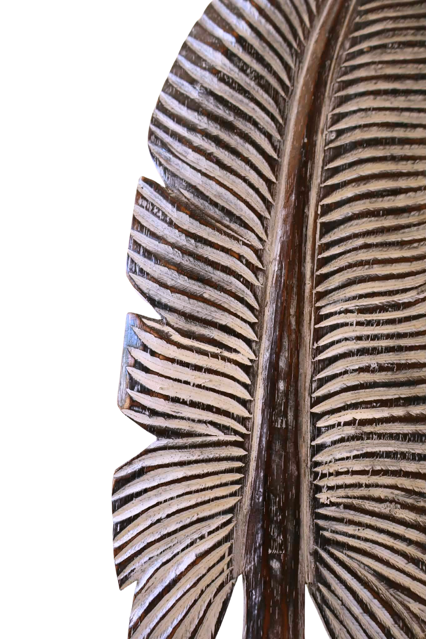 Banana Leaf Wooden Sculpture