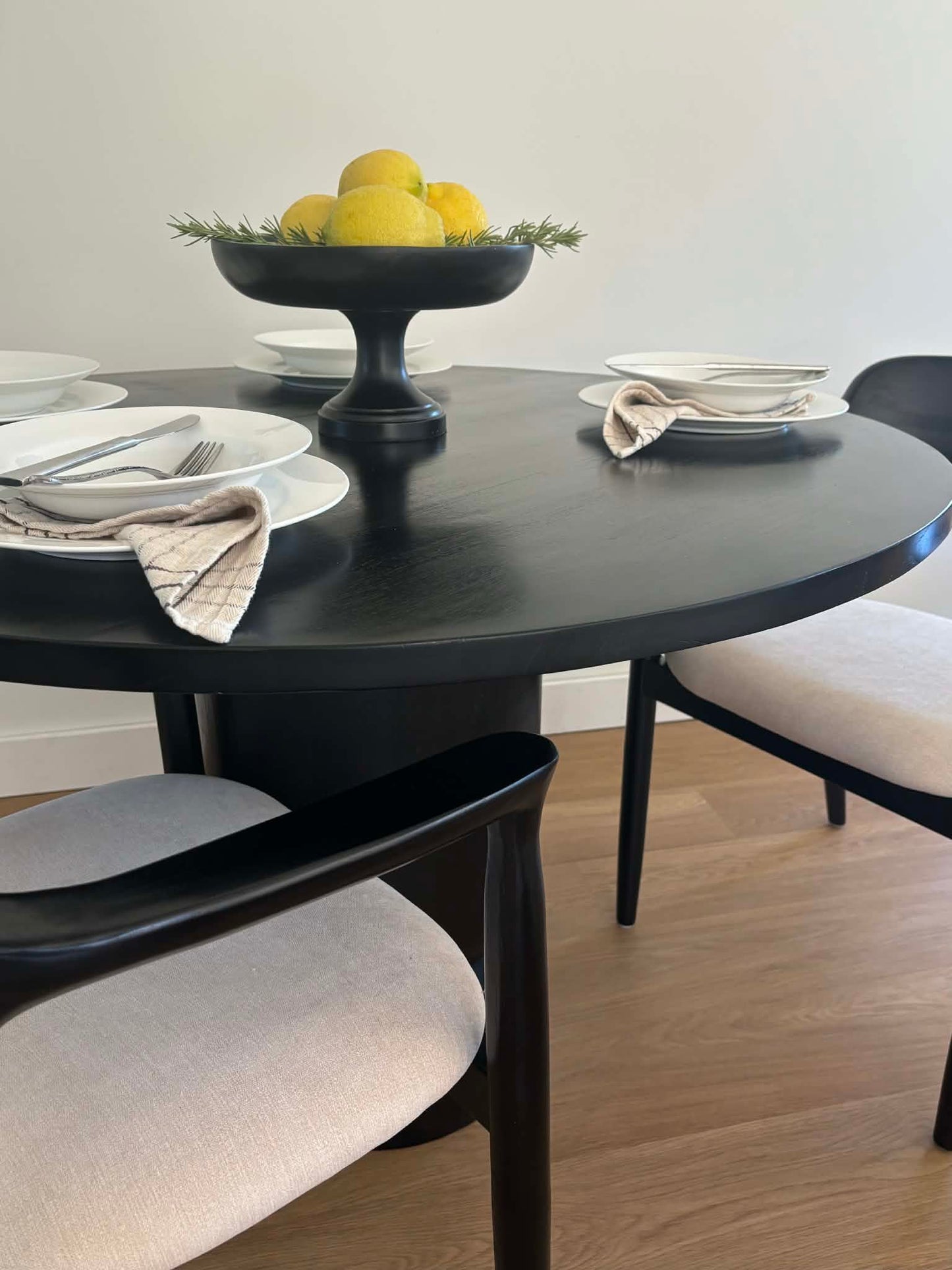 Black Pedestal Bowl