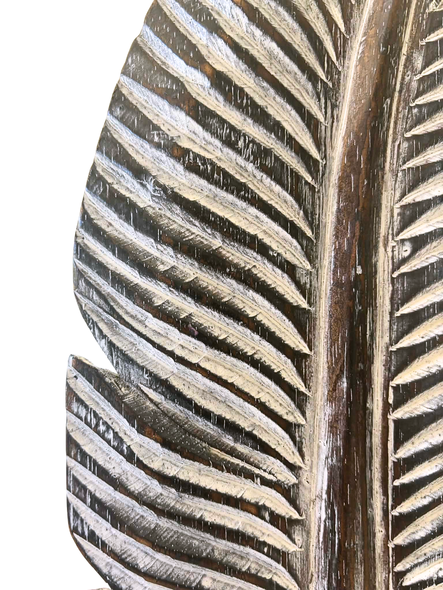 Banana Leaf Wooden Sculpture