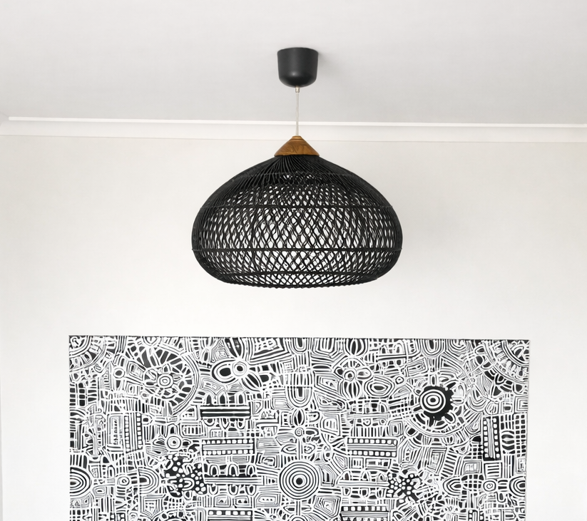 Sana Rattan and Timber Light Shade