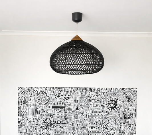 Sana Rattan and Timber Light Shade